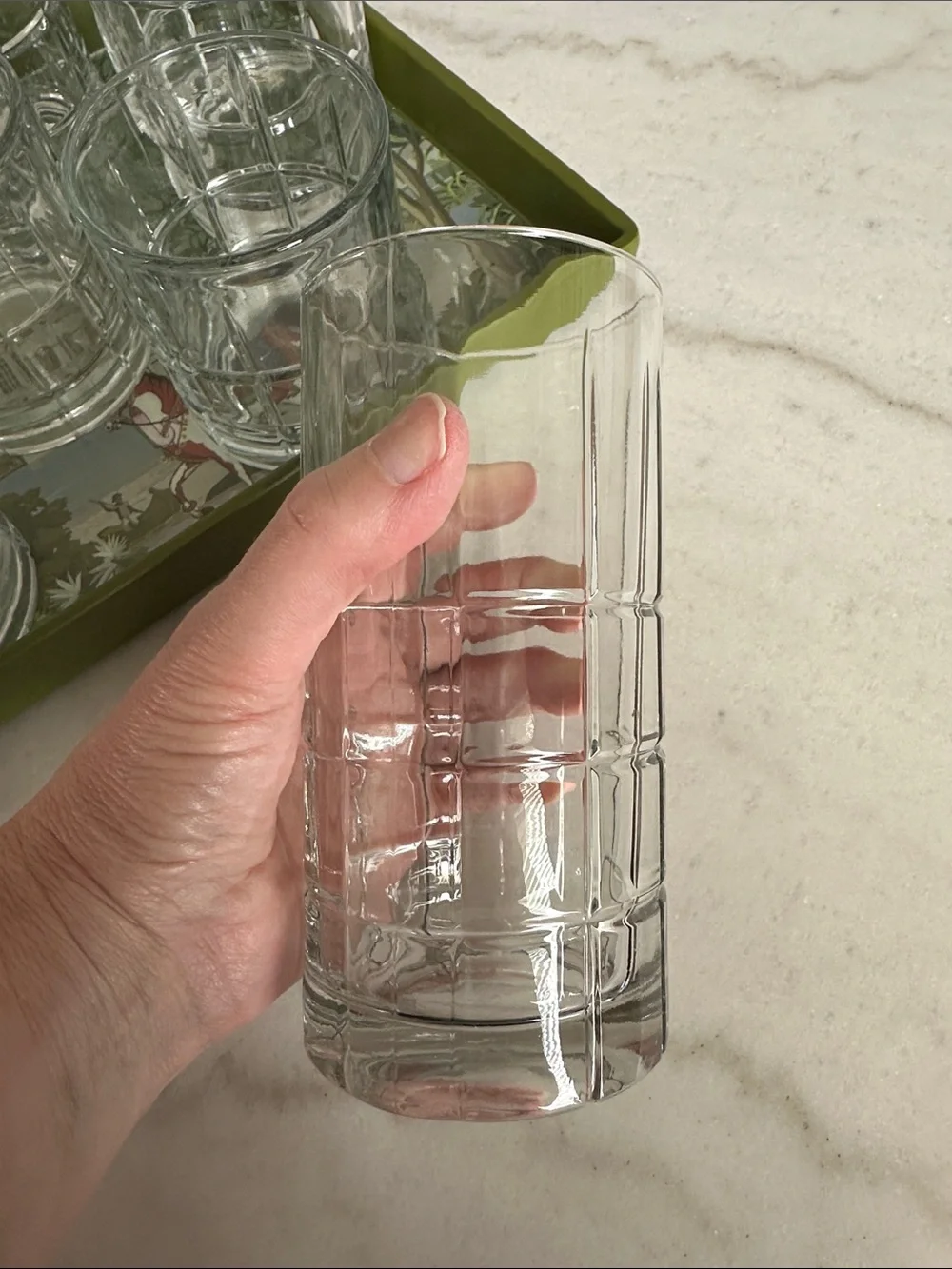 Anchor Hocking Tartan glasses set